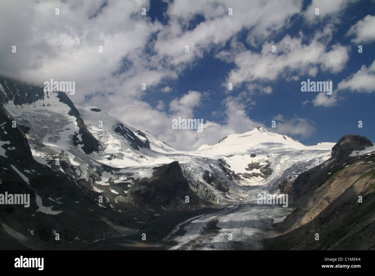 Die Pasterze-Gletscher (ist der längste Gletscher in Österreich) in den hohen Tauern National Parc Kärnten, Österreich Stockfoto