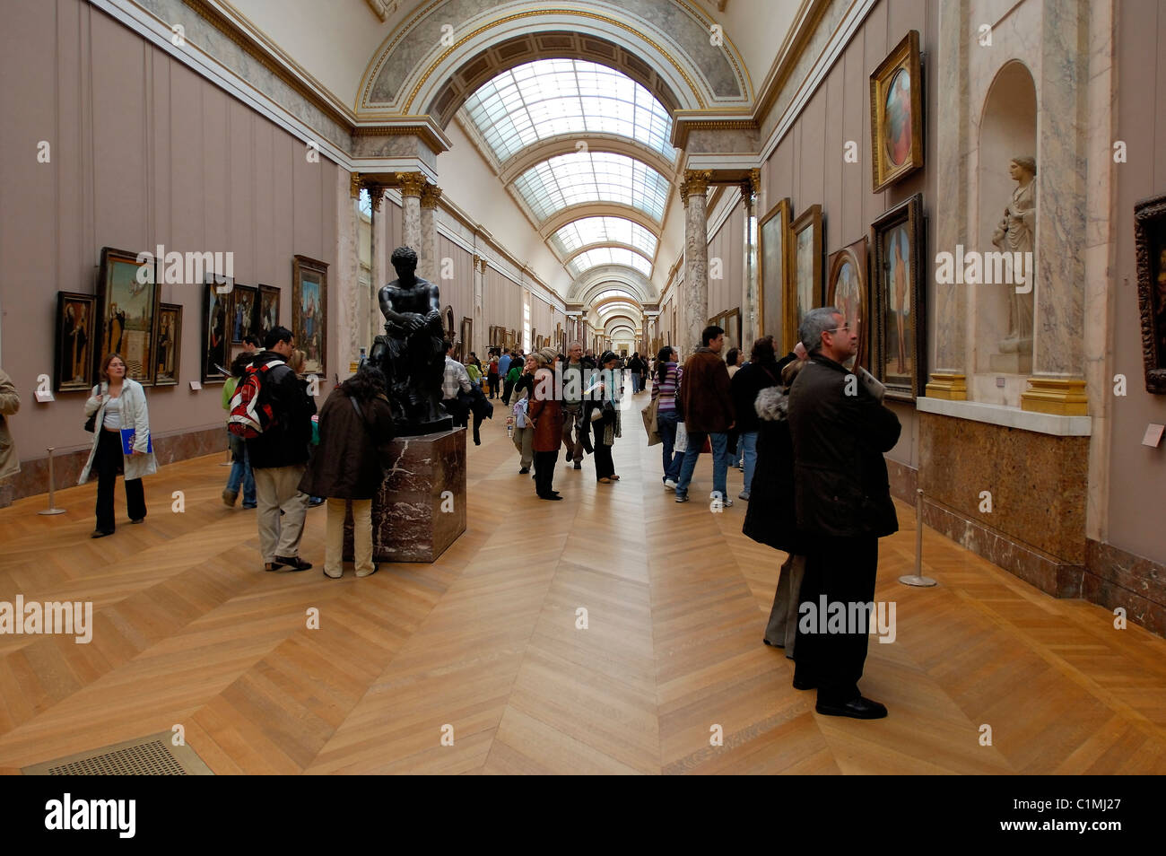 Frankreich, Paris, Louvre, Grande Galerie, italienische Malerei Stockfoto