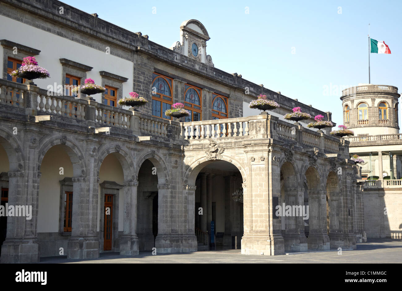 Schloss Chapultepec-historisches Museum-Mexico City-Mexiko Stockfoto