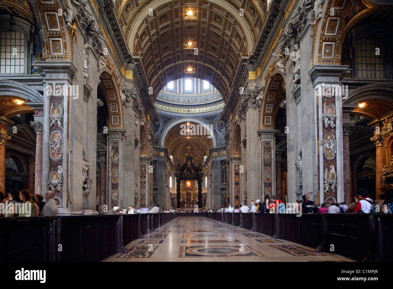 Italien, Latium, Rom, Vatikan, St. Peter Basilika Stockfoto