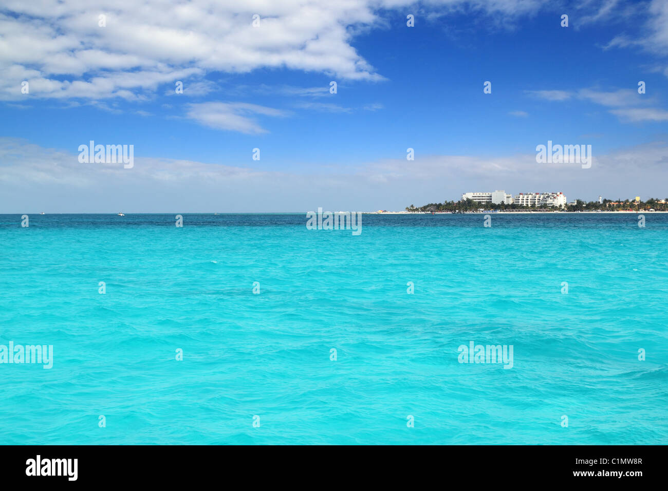 Isla Mujeres Nordstrand Karibik Mexiko Cancun Riviera Maya Stockfoto