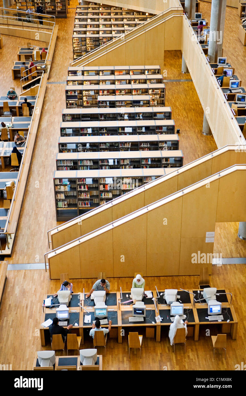 Ägypten, Stadt von Alexandria, die große Bibliothek Stockfoto