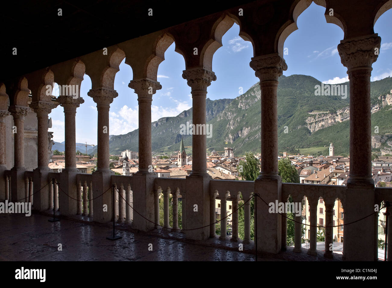 Trento, Castello del Buonconsiglio Stockfoto