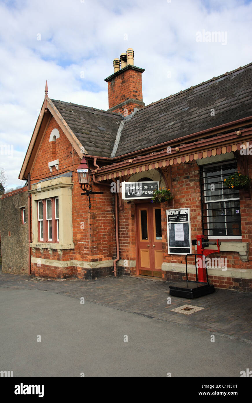 Der alte Bewdley Bahnhof Heimat der historischen Severn Valley Railway Worcestershire England Stockfoto