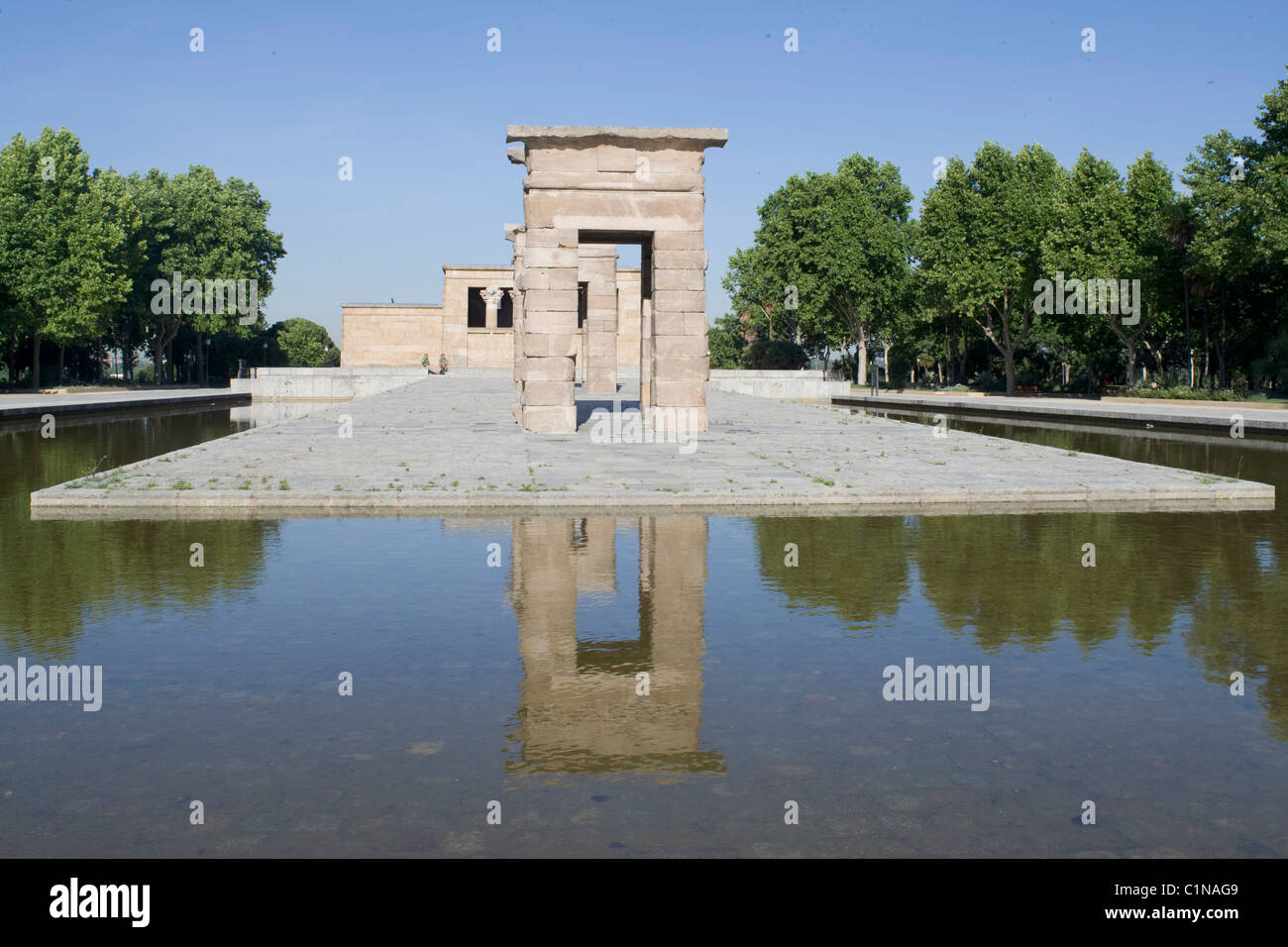Madrid, Parque del Oeste, Templo de Debod Stockfoto