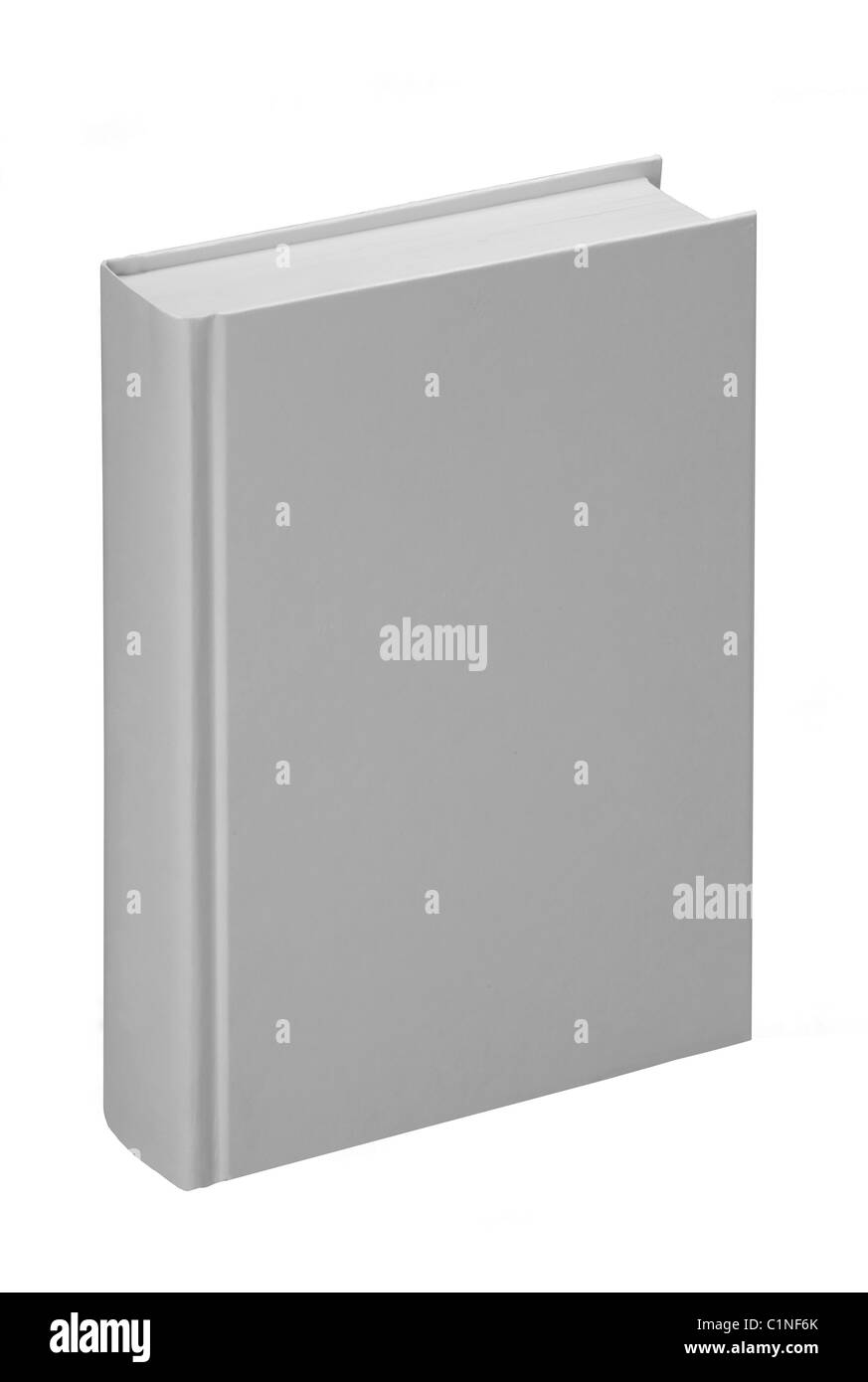 Schlicht, Buch mit weißem Einband für den Design-layout Stockfoto