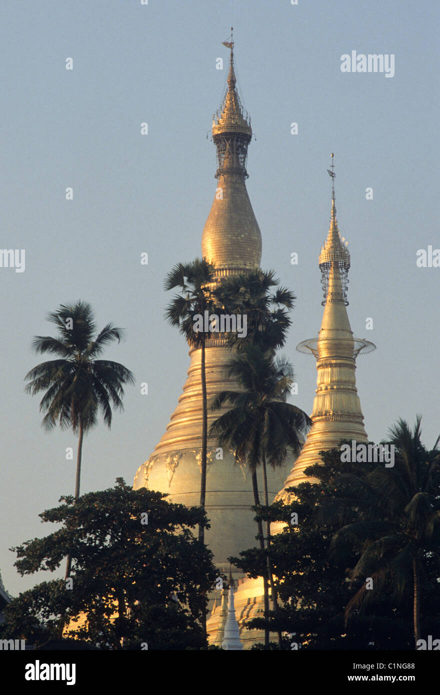 Elk130-1183 Myanmar (Burma), Yangon (Rangoon) Shwedagon-Pagode Stockfoto