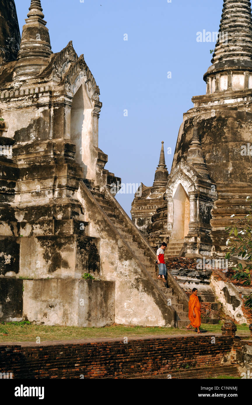 Thailand Phra Nakhon Si Ayutthaya Provinz Ayutthaya (ehemalige Hauptstadt von Siam) Weltkulturerbe von UNESCO Wat Phra Sri Stockfoto