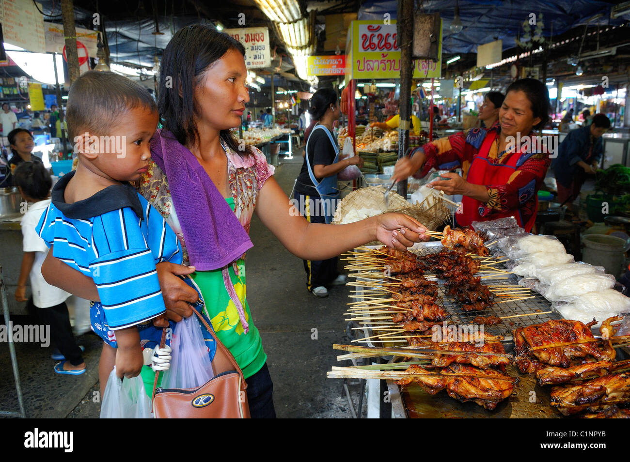 Thailand, Surin Provinz Surin, Zentralmarkt Stockfoto