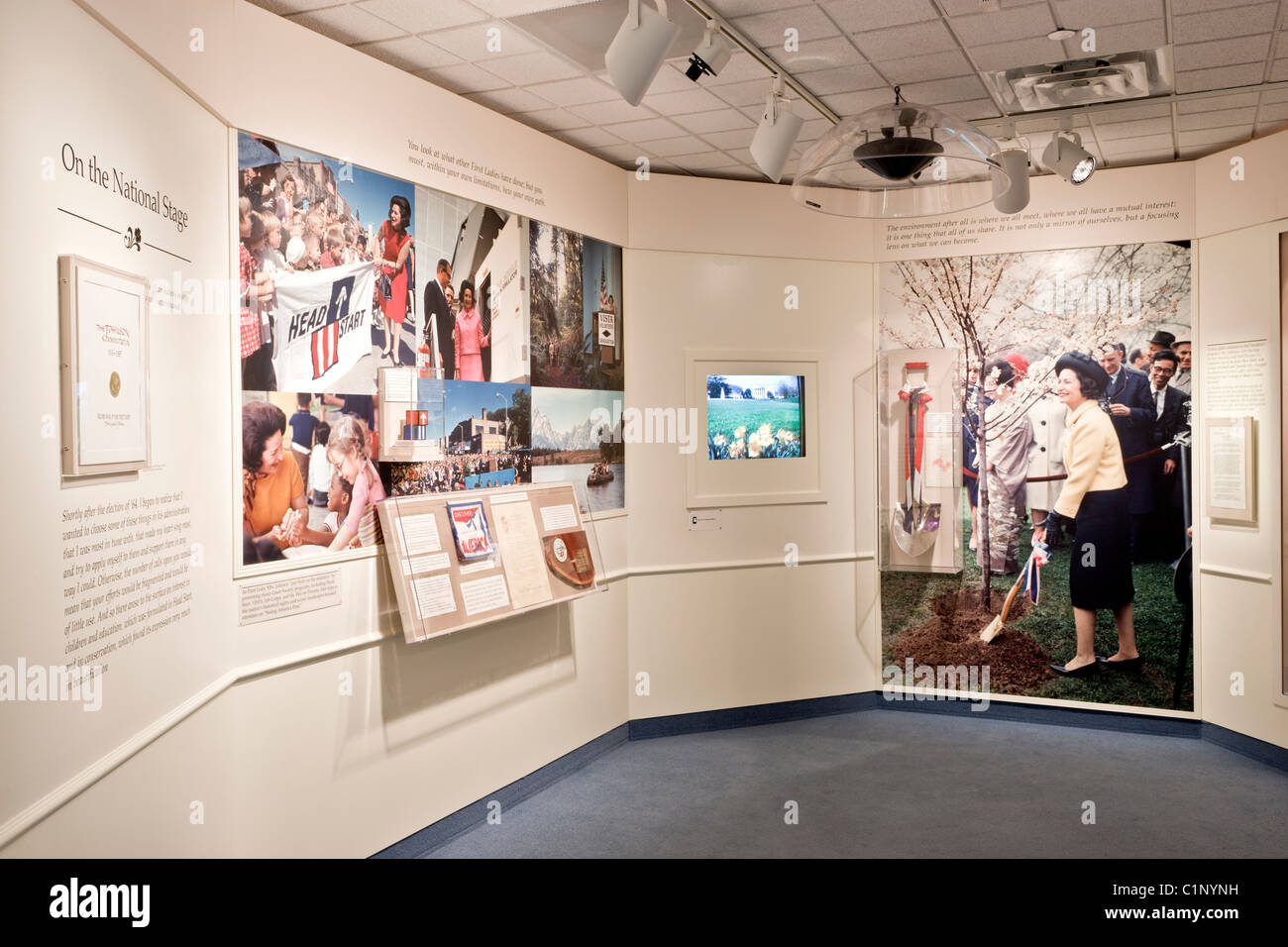 Lady Bird Johnson Leistungen Stockfoto