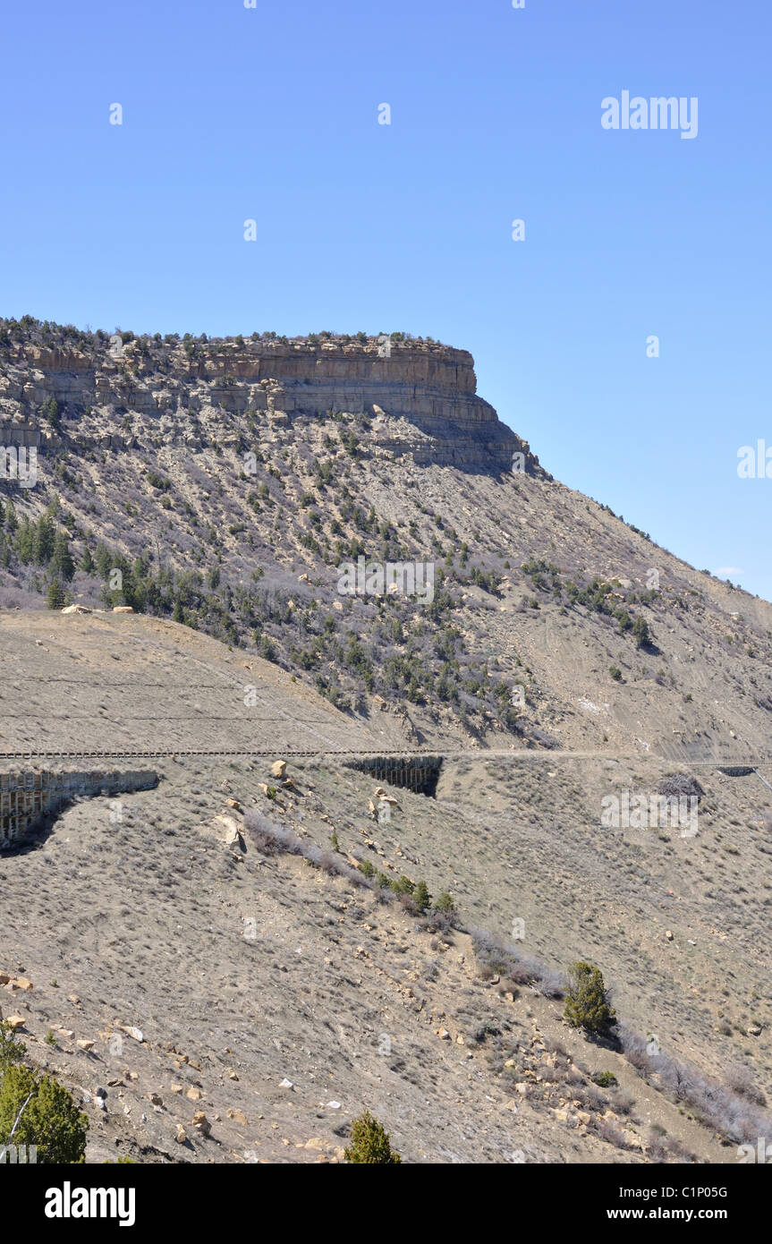 Mesa Verde Nationalpark Felsen, New Mexico, USA Stockfoto