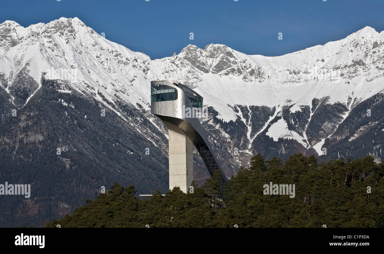 Innsbruck, Bergisel-Schanze Stockfoto
