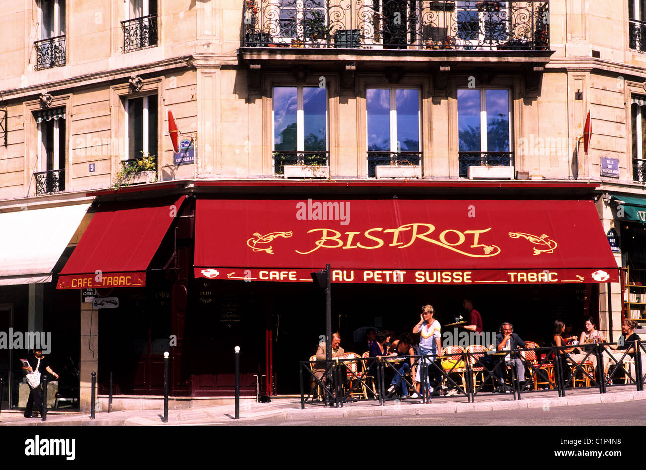 Frankreich, Paris, Au Petit Suisse Cafe, hinter Theâtre de l' Odeon Stockfoto