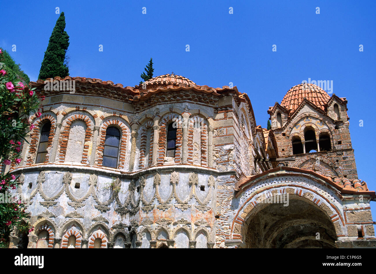 Griechenland, Peloponnes, Mystra, Kloster Stockfoto