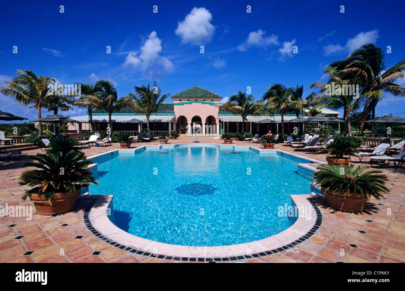Anguilla-Insel (Bristish West Indies), Rendez-Vous Bay, Sonestra Beach Resort Stockfoto