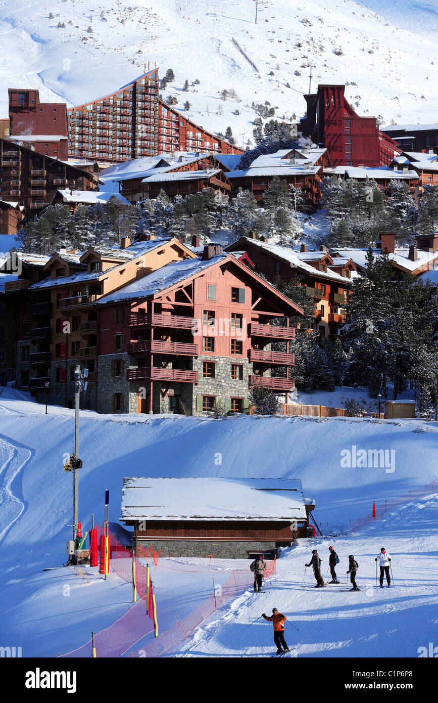 Frankreich, Savoyen, Les Arcs 1950 und 2000 Stockfoto