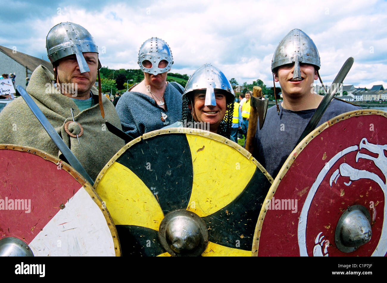 Killyleagh, Magnus Barelegs Viking Festival, County Down, Nordirland (Ulster), Vereinigtes Königreich Stockfoto