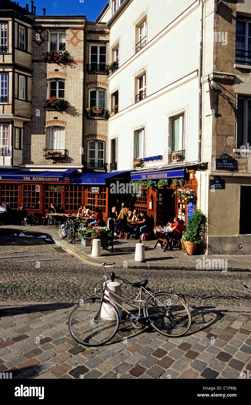 Frankreich, Paris, rue De La Montagne Sainte-Geneviève Stockfoto