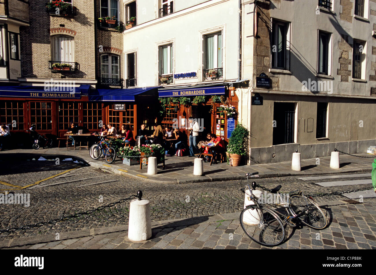 Frankreich, Paris, rue De La Montagne Sainte-Geneviève Stockfoto