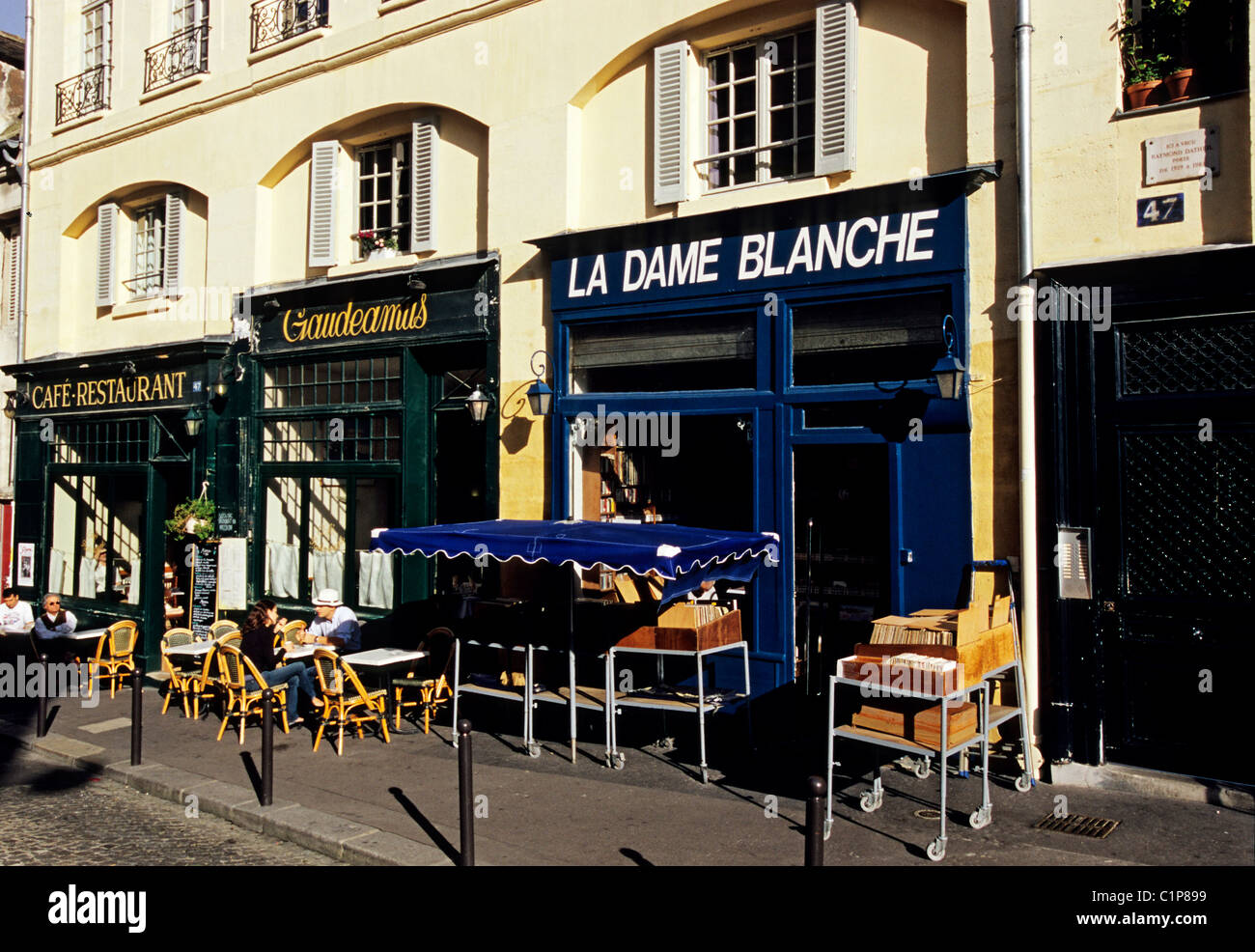 Frankreich, Paris, rue De La Montagne Sainte Genevieve Stockfoto