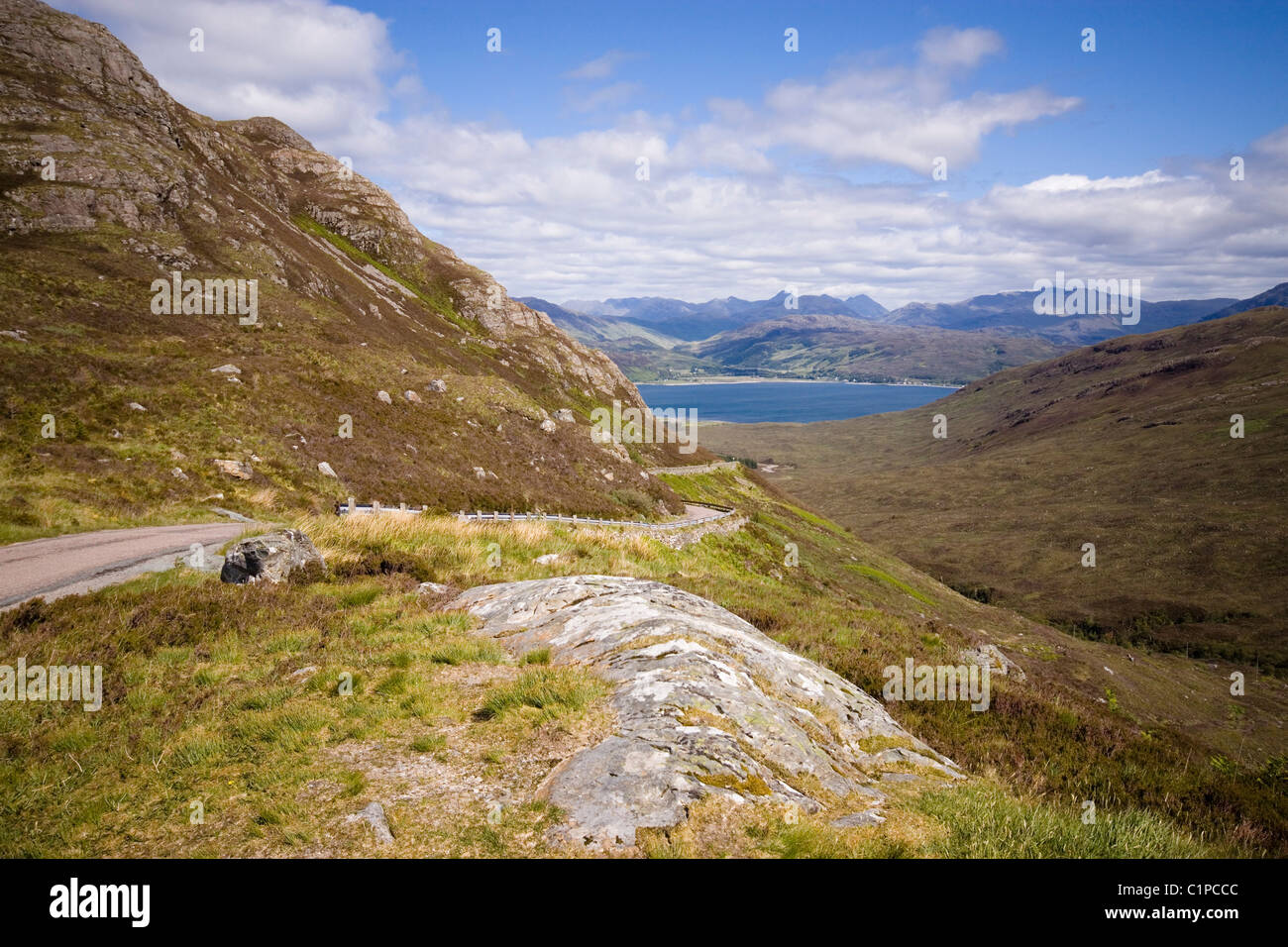 Schottland, Isle Of Skye, Bergstraße Stockfoto