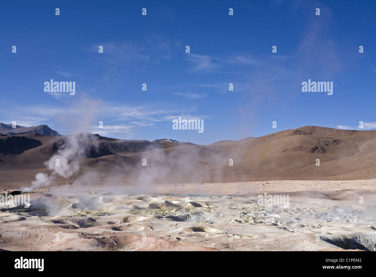 Geysire Sol de Manana, Altiplano, Bolivien, Südamerika Stockfoto