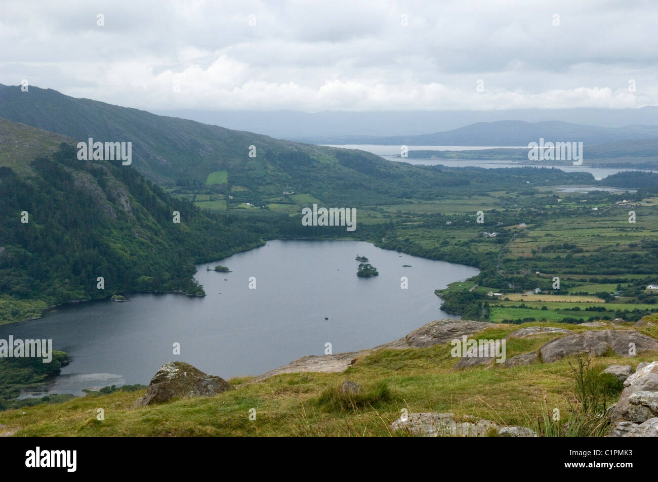 Republik von Irland, Grafschaft-Korken, Beara Halbinsel, Glanmore Lake Stockfoto