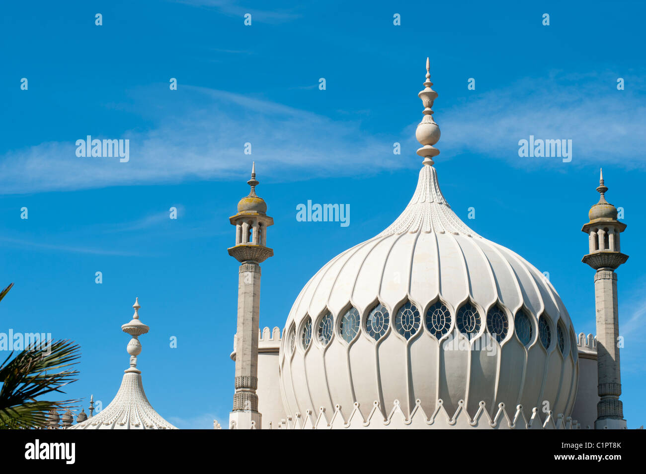 Detail der Brighton Pavilion in Brighton, East Sussex, England UK hautnah. Stockfoto