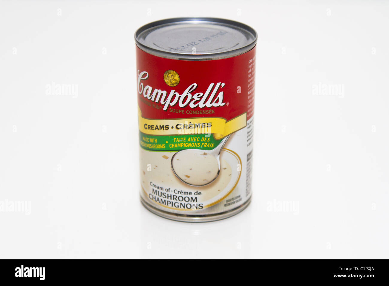 Campbells Soup Pilz Creme Stockfoto