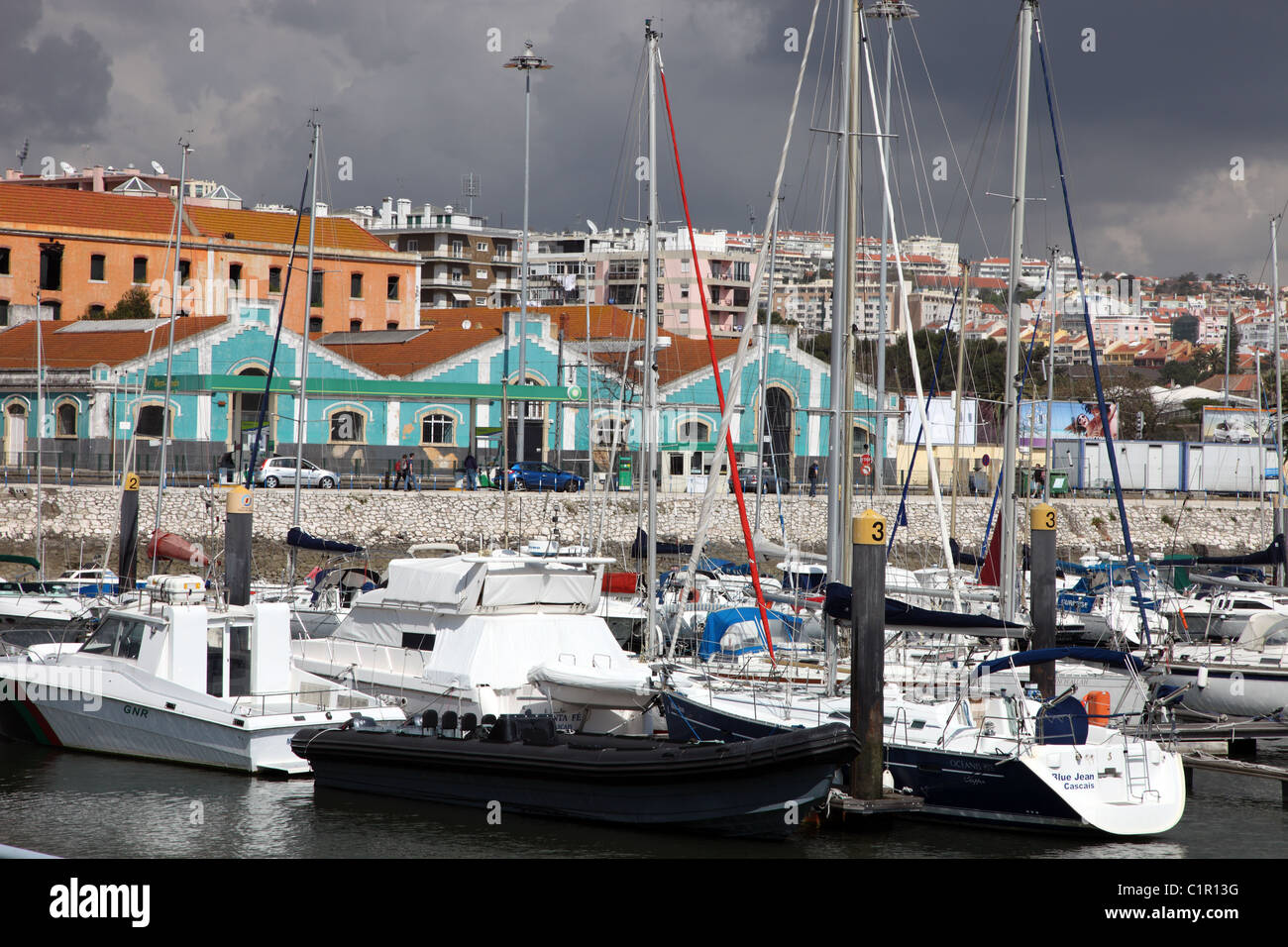 Marina, Belem, Lissabon, Portugal Stockfoto