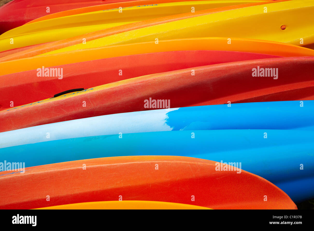 Kajaks, Paihia, Bay of Islands, Northland, Nordinsel, Neuseeland Stockfoto