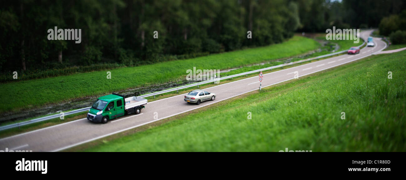 Verkehr in der Nähe von Rastatt Baden-Württemberg Deutschland Stockfoto