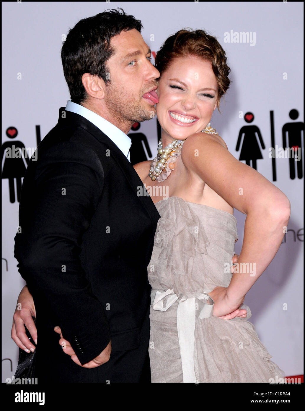 Gerard Butler und Katherine Heigl "The Ugly Truth" Premiere auf der