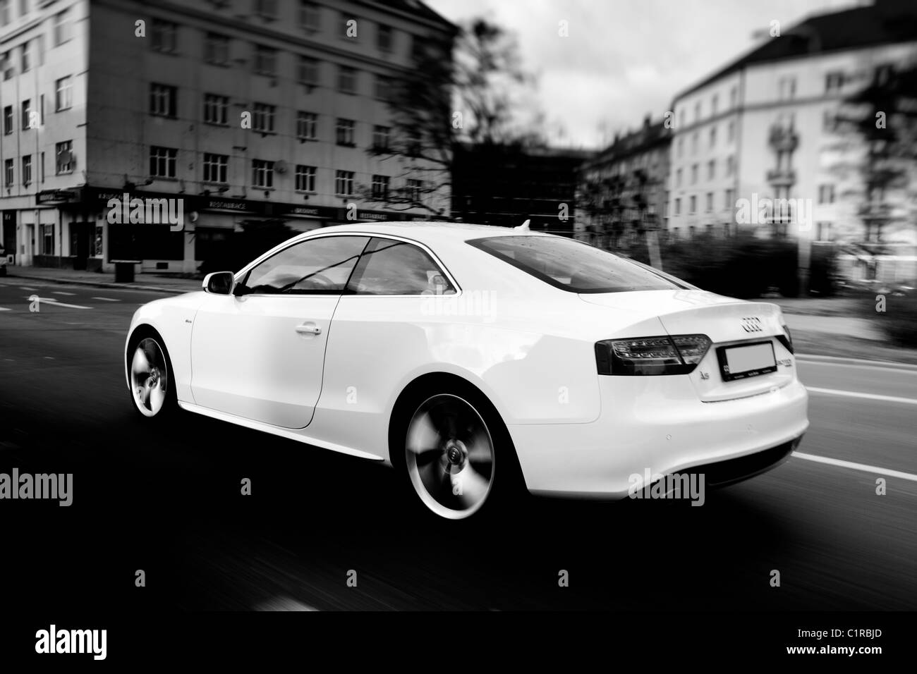 Audi A5 Coupé weißer Sportwagen Stockfoto