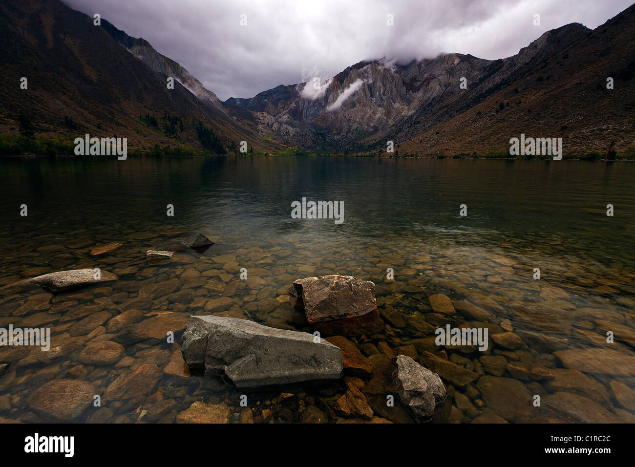 Convict Lake, östliche Sierra Nevada, Kalifornien, USA. Stockfoto