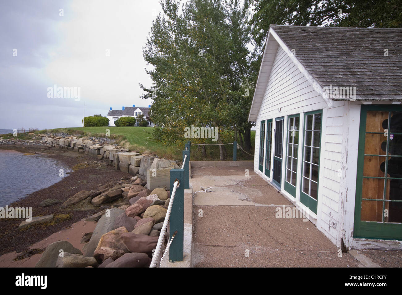 Website der Stiftung der Pugwash-Konferenzen zur Förderung von Sicherheit und Frieden, Pugwash Nova Scotia Denker Lodge Stockfoto