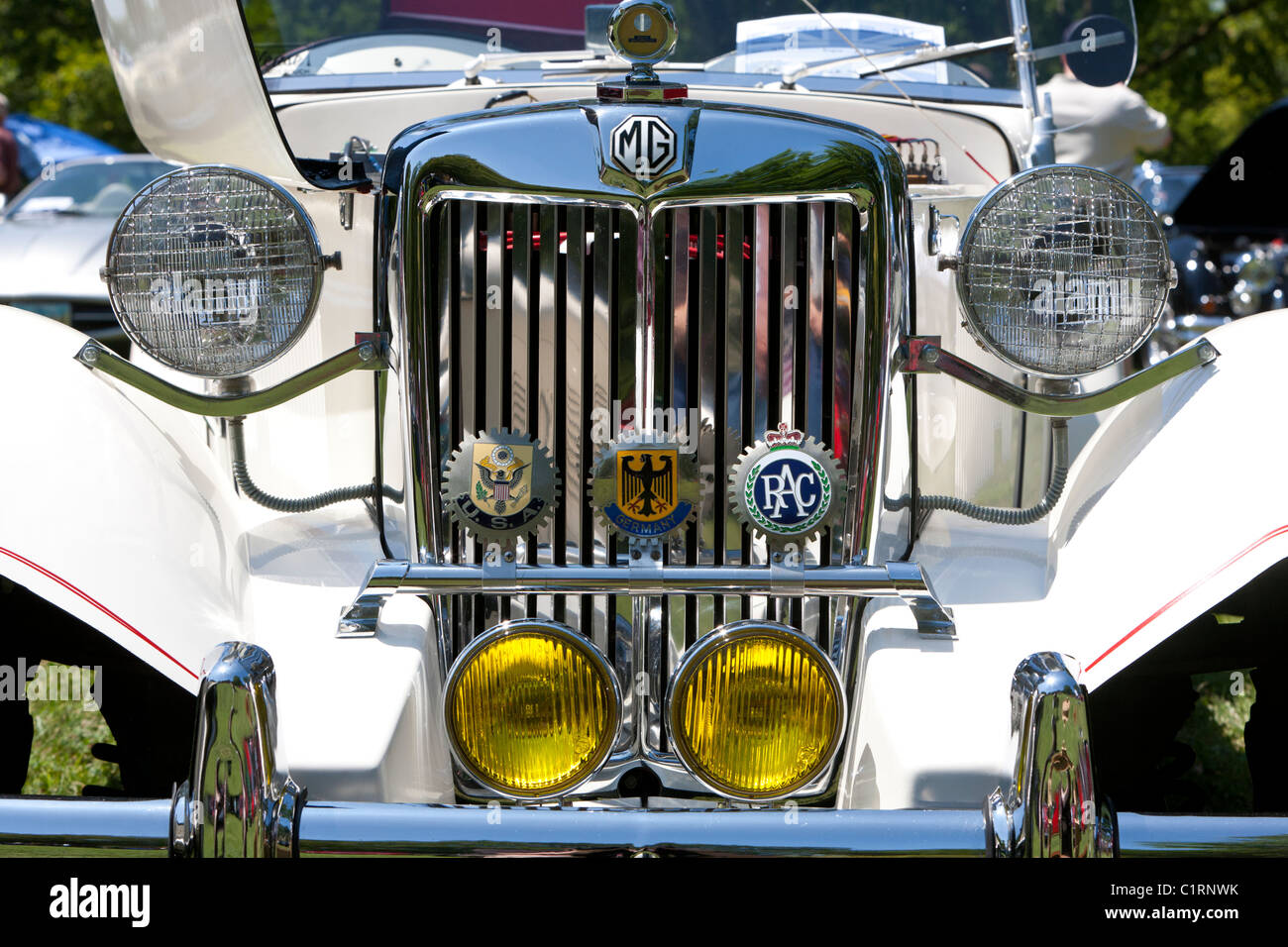 Frontgrill eine MG-Automuseum Stockfoto