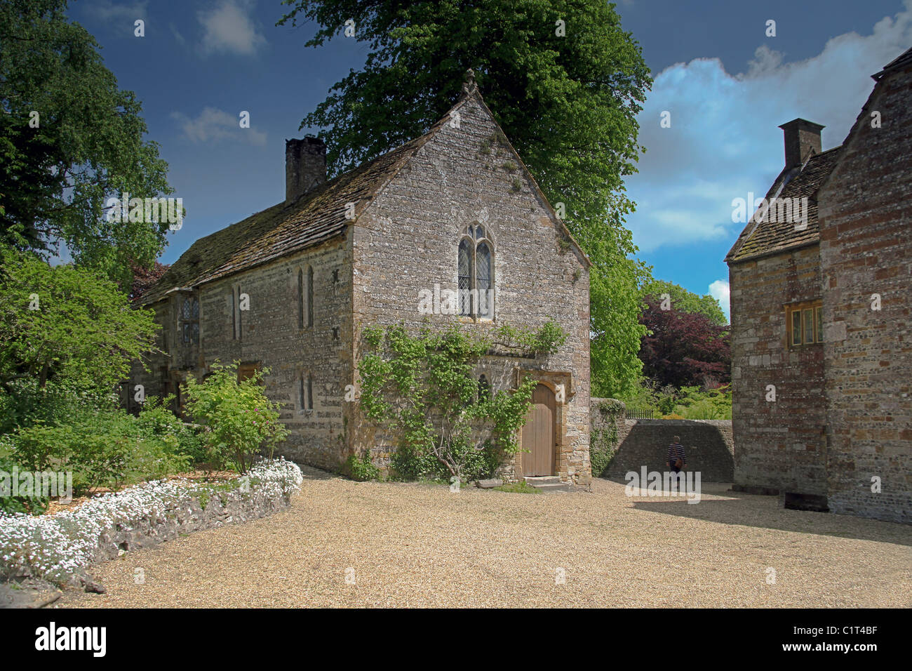 Die Unterkunft Block der ehemaligen Abtei Cerne Abbas in Dorset, England, UK Stockfoto