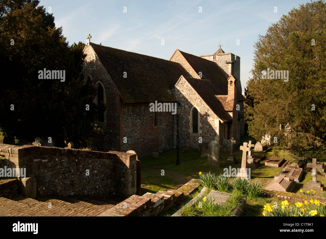 Die Kirche St. Martin in Canterbury, England UK die älteste Kirche in England St Martins Stockfoto