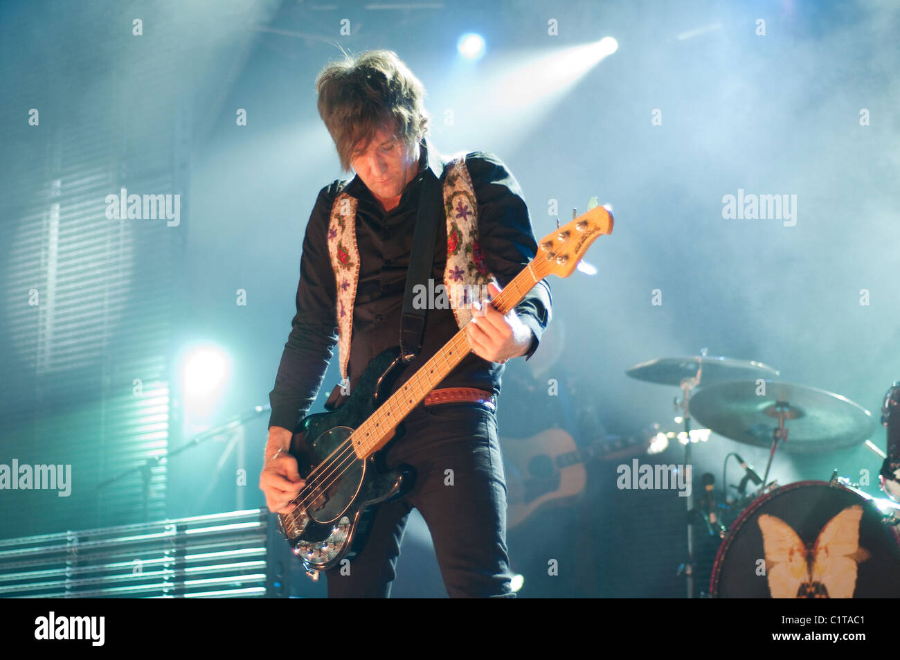 Kayven Temperley Eskimo Joe die live im Konzert in der Hordern Pavilion auf ihre "Inshalla" Tour durch Sydney, Australien. - Stockfoto