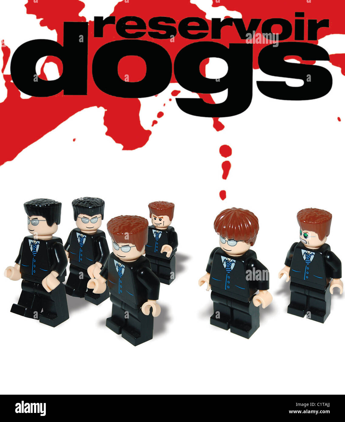 Filmplakate erhalten LEGO Behandlung diese clevere Rekonstruktionen sind das Werk von LEGO und Craig Lyons der Bourne-Film fan, Stockfoto