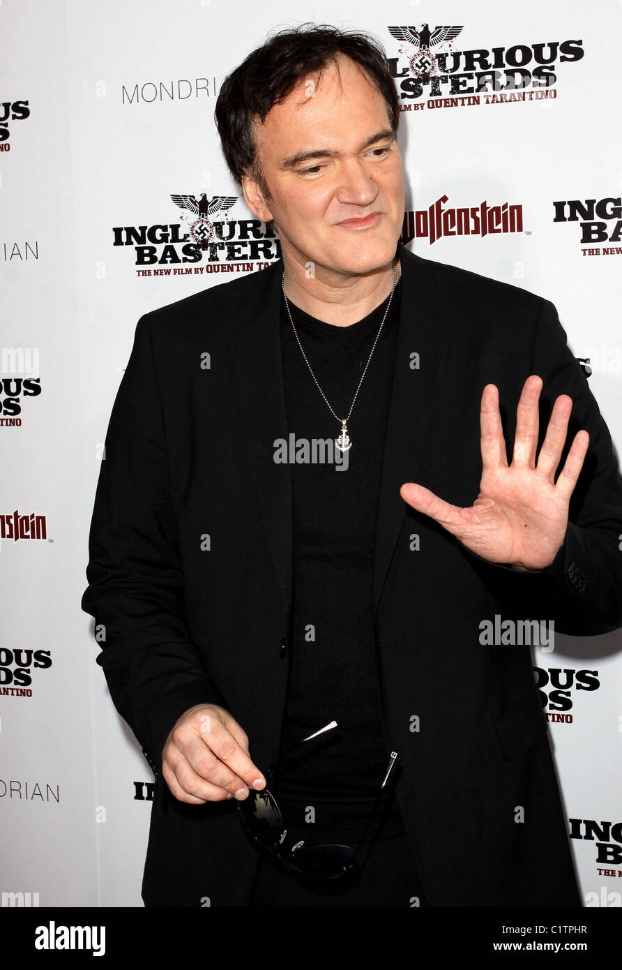 Quentin Tarantino Los Angeles Premiere von Inglourious Basterds Premiere statt im Grauman Chinese Theatre - Ankünfte Stockfoto