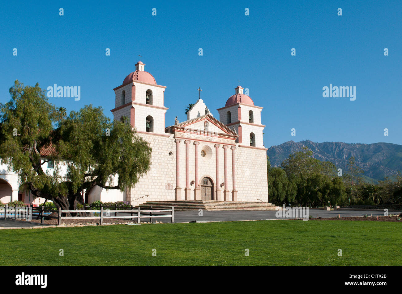 Santa Barbara, Kalifornien. Santa Barbara Mission. Stockfoto