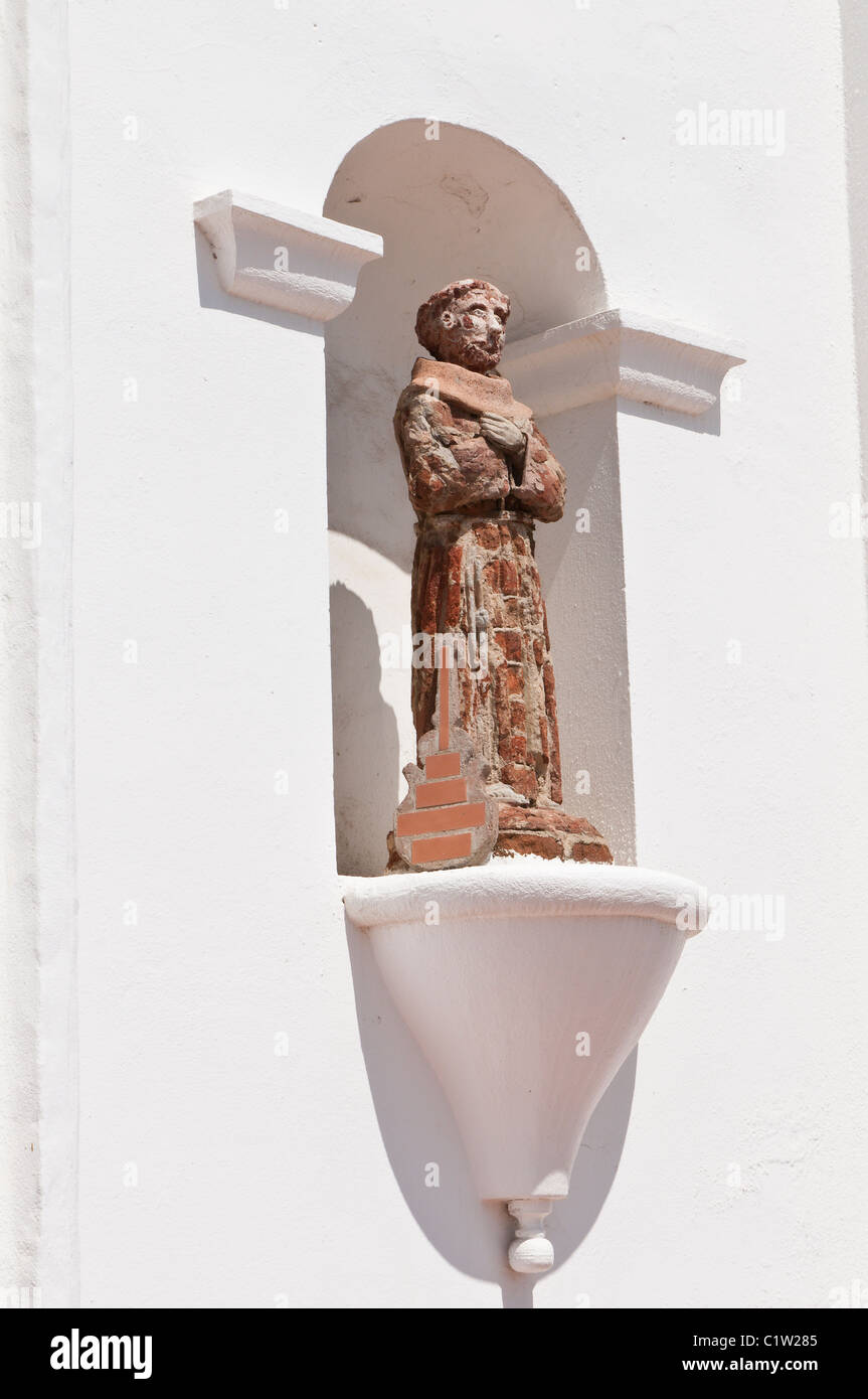 Oceanside, Kalifornien. Statue an Mission San Luis Rey de Francia. Stockfoto