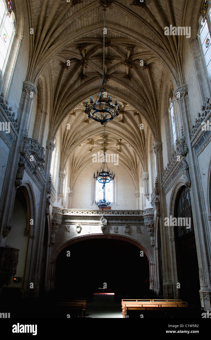Interieur der Kirche San Juan De Los Reyes Kloster, Toledo, Castilla La Mancha, Spanien Stockfoto
