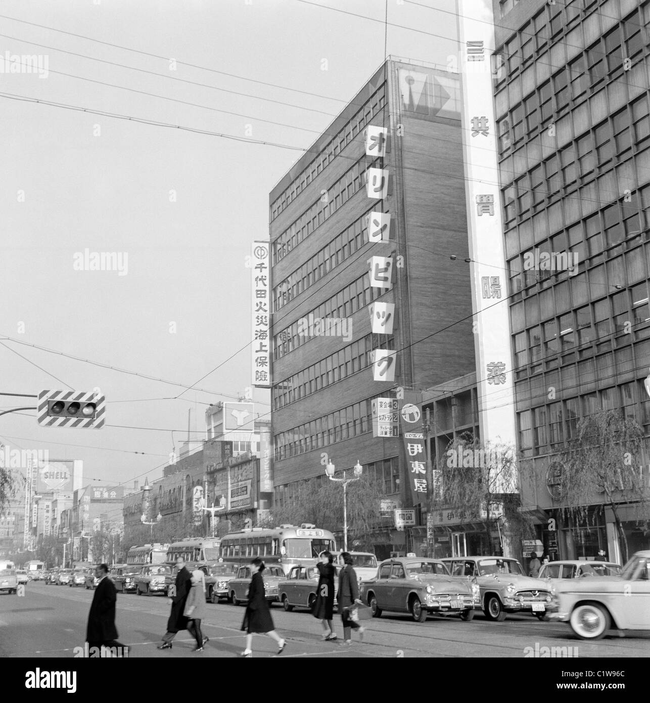 Japan, Tokyo, Straßenszene Ginza Stockfoto