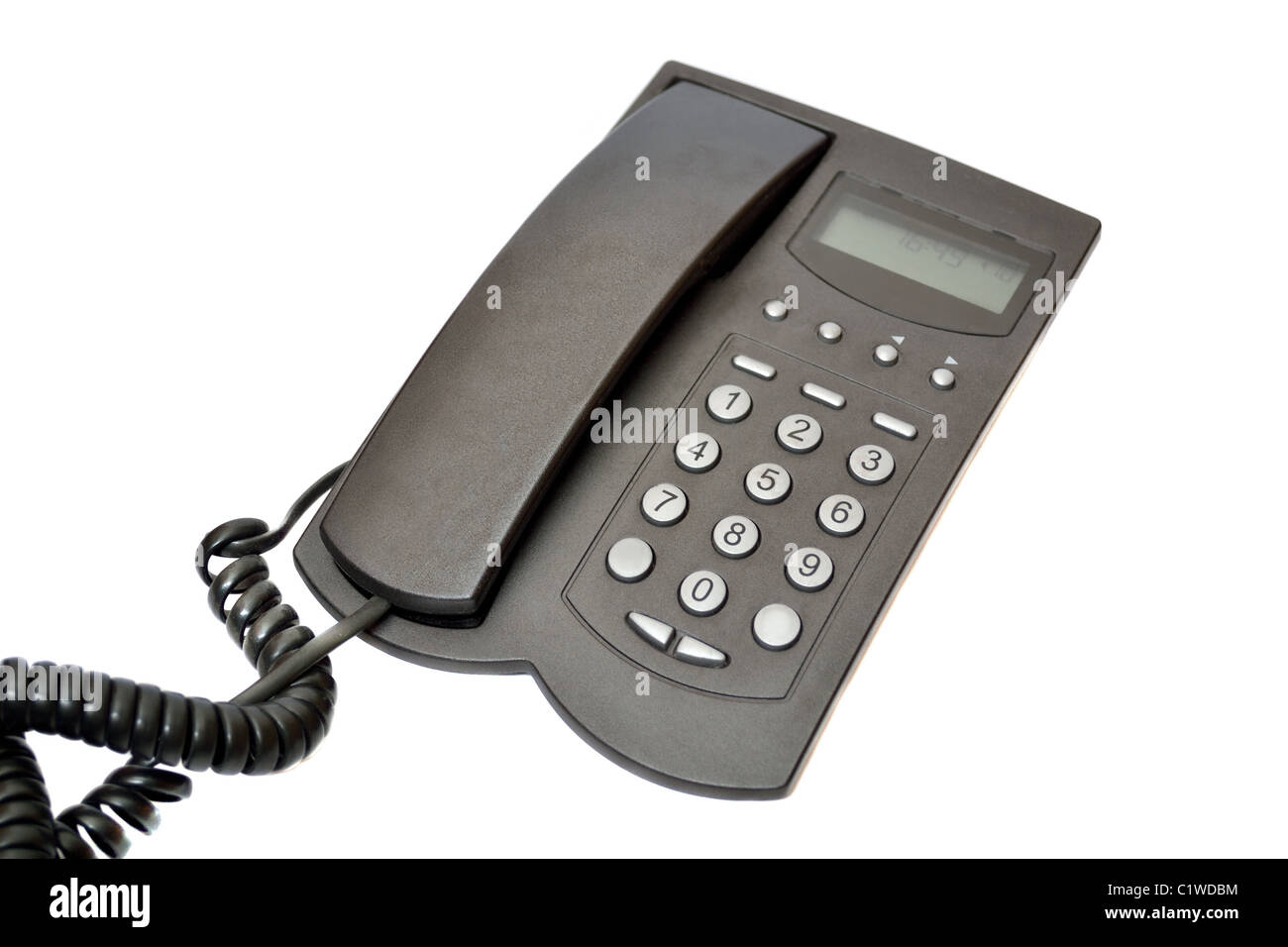 Schwarz Telefon Stockfoto