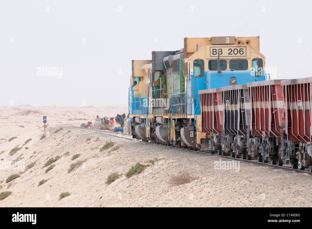 Mauretanien, Eisenerz-Zug Stockfoto
