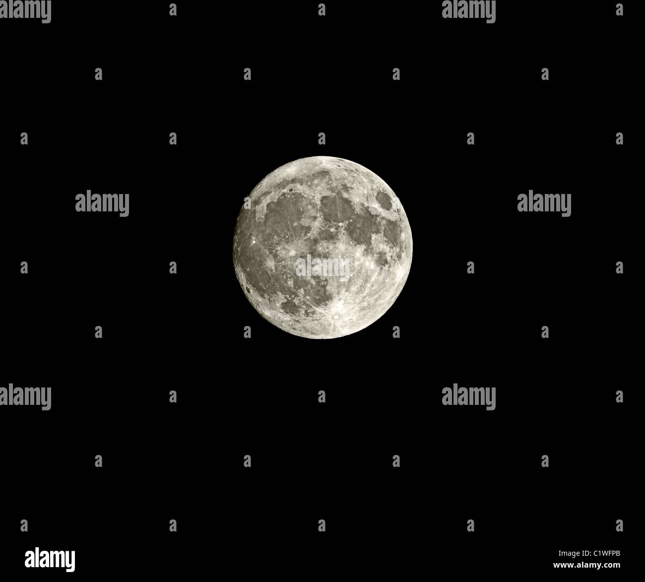 Super Mond Himmel Irland Stockfoto