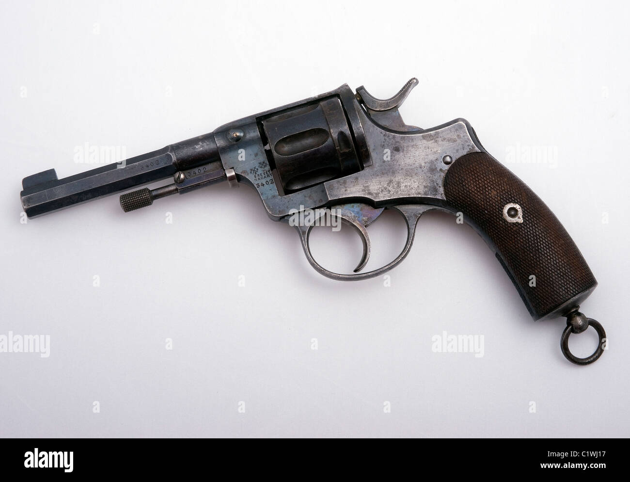 Nagant 1895 Revolver im Kaliber 7.62x38mm Stockfoto